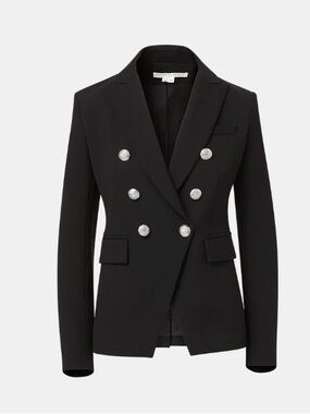 Veronica Beard Miller Dickey Black Jacket / Blazer + Uptown Cashmere Dickey